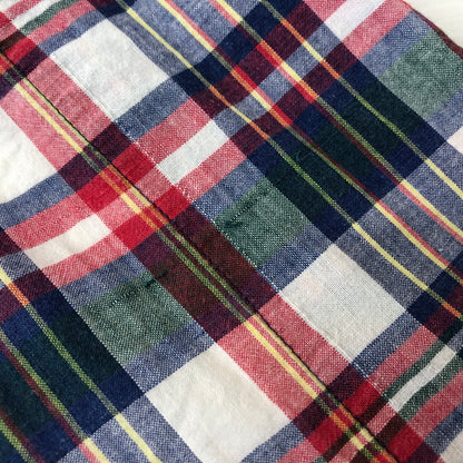 【中古品】【メンズ】 Brooks Brothers ブルックスブラザーズ 90's COTTON CHECK GOWN 90年代 コットン チェックガウン シャツ 長袖 トップス USA製 147-251120-yy-15-tei サイズ：XL カラー：レッド 万代Net店