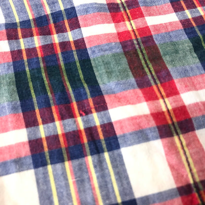 【中古品】【メンズ】 Brooks Brothers ブルックスブラザーズ 90's COTTON CHECK GOWN 90年代 コットン チェックガウン シャツ 長袖 トップス USA製 147-251120-yy-15-tei サイズ：XL カラー：レッド 万代Net店