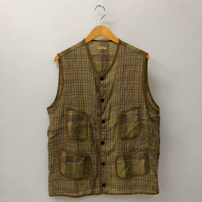 【中古品】【メンズ】 KAPITAL キャピタル LINEN VEST K1604SJ135 リネン ベスト トップス 140-250204-kk-01-tei サイズ：4 カラー：マルチカラー 万代Net店