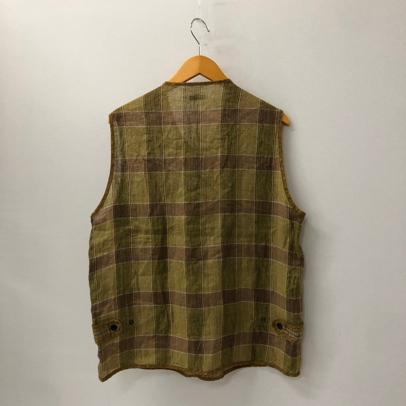 【中古品】【メンズ】 KAPITAL キャピタル LINEN VEST K1604SJ135 リネン ベスト トップス 140-250204-kk-01-tei サイズ：4 カラー：マルチカラー 万代Net店