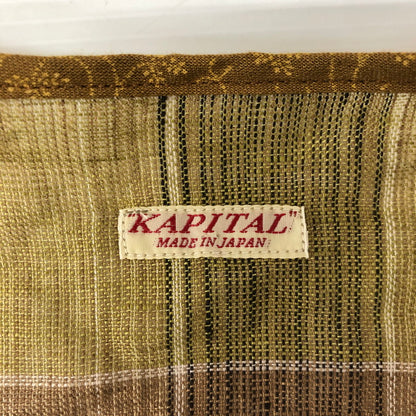 【中古品】【メンズ】 KAPITAL キャピタル LINEN VEST K1604SJ135 リネン ベスト トップス 140-250204-kk-01-tei サイズ：4 カラー：マルチカラー 万代Net店