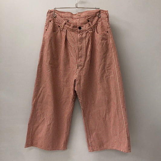 【中古品】【メンズ】 KAPITAL キャピタル BACK STRAP WIDE PANTS バックストラップ ワイドパンツ ボトムス 151-250204-kk-14-tei サイズ：33 カラー：レッド 万代Net店