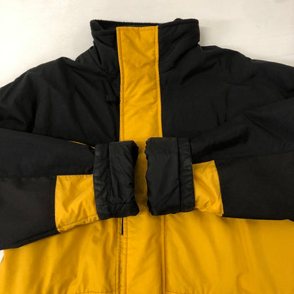 【中古品】【メンズ】 POLO JEANS ポロジーンズ 2TONE NYLON PUFFER JACKET ツートーン ナイロン パファージャケット アウター 中綿ジャケット 147-250209-kk-20-fuz サイズ：S カラー：ブラック/イエロー 万代Net店