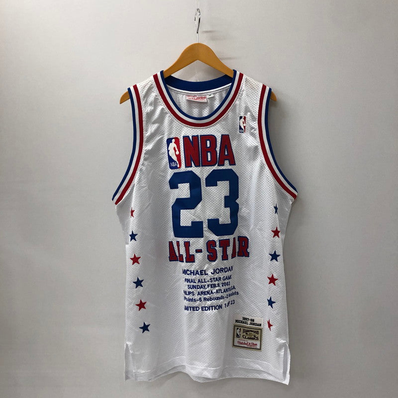 【中古品】【メンズ】  MITCHELL＆NESS ミッチェルアンドネス 2003 LIMITED EDITION 1 of 23 MICHAEL JORDAN LAST ALL-STAR GAME JERSEY マイケル・ジョーダン ラストオールスターゲームジャージ タンクトップ ユニフォーム 148-250204-kk-11-tei サイズ：48 カラー：ホワイト 万代Net店