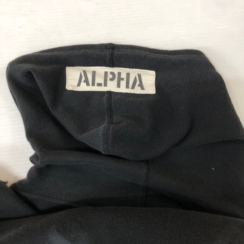【中古品】【メンズ】 ALPHA アルファ 50TH ANNIVERSARY PARKER 50周年記念 パーカー トップス フルジップパーカー フーディ 145-251115-ts-21-tei サイズ：XL カラー：ブラック 万代Net店