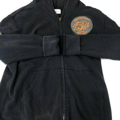 【中古品】【メンズ】 ALPHA アルファ 50TH ANNIVERSARY PARKER 50周年記念 パーカー トップス フルジップパーカー フーディ 145-251115-ts-21-tei サイズ：XL カラー：ブラック 万代Net店