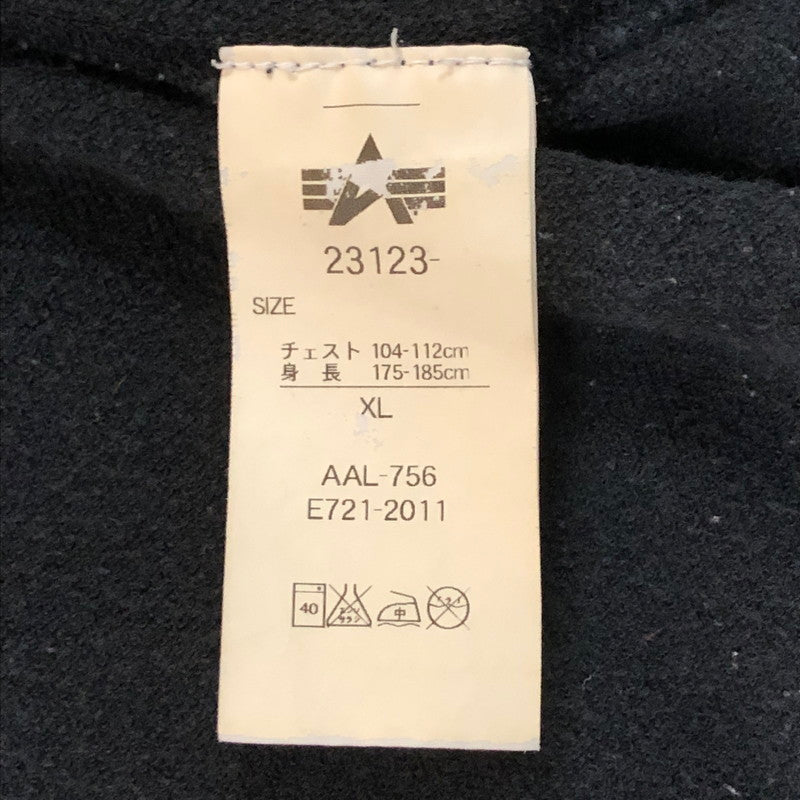 【中古品】【メンズ】 ALPHA アルファ 50TH ANNIVERSARY PARKER 50周年記念 パーカー トップス フルジップパーカー フーディ 145-251115-ts-21-tei サイズ：XL カラー：ブラック 万代Net店