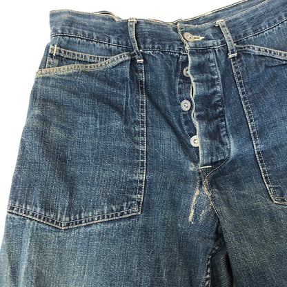 【現状渡し品】【メンズ】 Buzz Rickson's バズリクソンズ U.S.ARMY DENIM TROUSERS PANTS M43083 アメリカ軍 デニム トラウザーズ パンツ ボトムス 156-251125-yo-25-tei サイズ：表記消え カラー：インディゴ 万代Net店