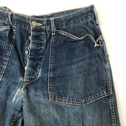 【現状渡し品】【メンズ】 Buzz Rickson's バズリクソンズ U.S.ARMY DENIM TROUSERS PANTS M43083 アメリカ軍 デニム トラウザーズ パンツ ボトムス 156-251125-yo-25-tei サイズ：表記消え カラー：インディゴ 万代Net店