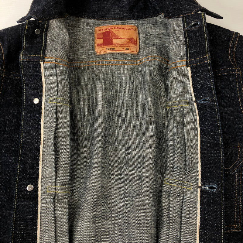 【中古品】【メンズ】 ALWAYS　OUT　OF　STOCK F.O.B FACTORY エフオービーファクトリー G-3 DENIM 1ST JACKET F2400 G-3 デニム ファーストジャケット ライトアウター 145-250208-kk-10-tei サイズ：38 カラー：インディゴ 万代Net店