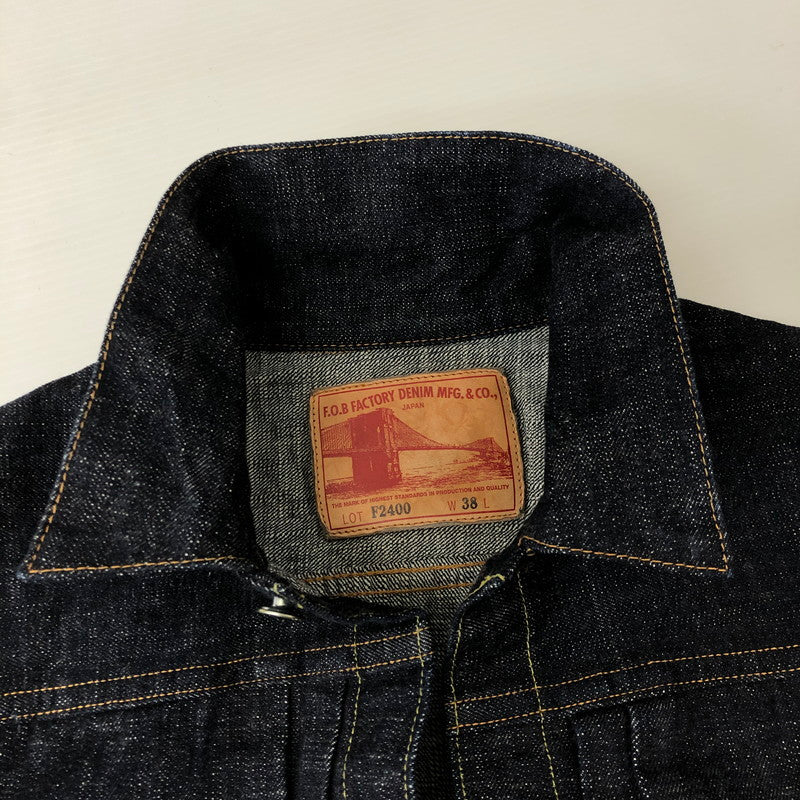 【中古品】【メンズ】 ALWAYS　OUT　OF　STOCK F.O.B FACTORY エフオービーファクトリー G-3 DENIM 1ST JACKET F2400 G-3 デニム ファーストジャケット ライトアウター 145-250208-kk-10-tei サイズ：38 カラー：インディゴ 万代Net店