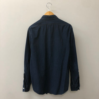 【中古品】【メンズ】  FREEWHEELERS THE UNION SPECIAL OVERALLS フリーホイーラーズ ザ ユニオンスペシャル オーバーオールズ CONDUCTOR SHIRT 1910's Style コンダクターシャツ 長袖 トップス 145-250212-kk-19-tei サイズ：16 カラー：POLKA DOT INDIGO WABASH CHAMBRAY 万代Net店