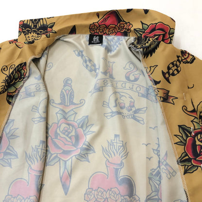 【中古品】【メンズ】  SK OLDIES SK オールディーズ 24SS PATTERN S/S SHIRT BLACKSTAR TATTOO JUN パターン ショートスリーブシャツ ブラックスター タトゥー ジュン 半袖 トップス 145-250212-kk-23-tei サイズ：M カラー：OCHER 万代Net店