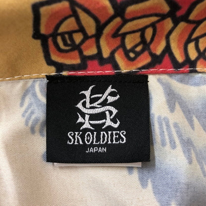 【中古品】【メンズ】  SK OLDIES SK オールディーズ 24SS PATTERN S/S SHIRT BLACKSTAR TATTOO JUN パターン ショートスリーブシャツ ブラックスター タトゥー ジュン 半袖 トップス 145-250212-kk-23-tei サイズ：M カラー：OCHER 万代Net店