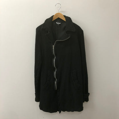 【中古品】【メンズ】 BLACK COMME des GARCONS ブラックコムデギャルソン 21AW ジップウール縮絨Pコート 1H-C002 AD2021 アウター ジャケット 140-250212-kk-03-tei サイズ：XL カラー：ブラック 万代Net店