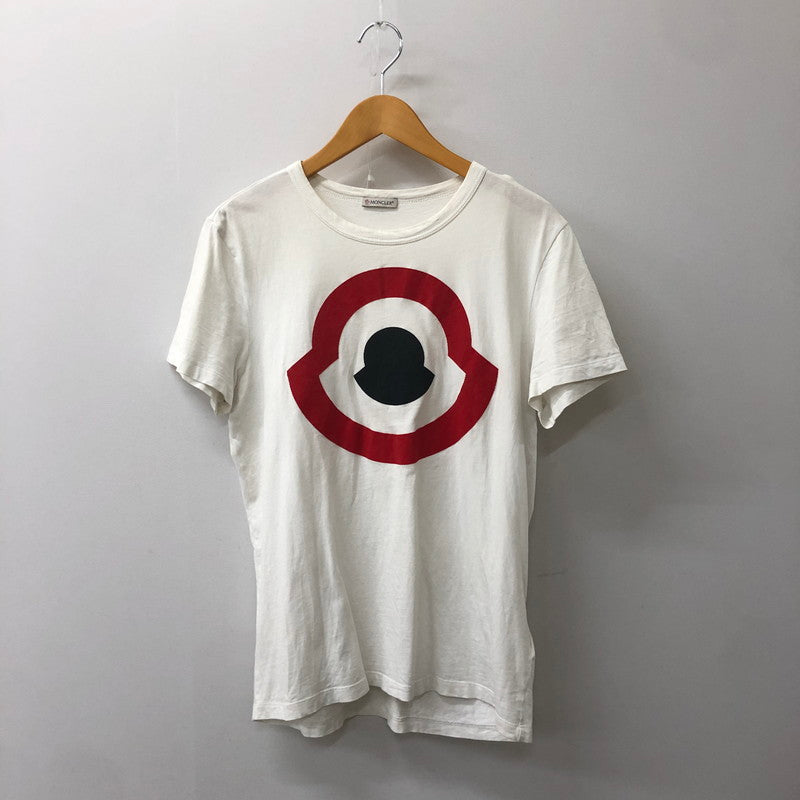 【中古品】【メンズ】 MONCLER モンクレール MAGLIA T-SHIRT C10918020350-82565 マグリア Tシャツ 半袖 トップス 141-250212-kk-04-tei サイズ：M カラー：ホワイト 万代Net店