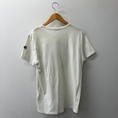 【中古品】【メンズ】 MONCLER モンクレール MAGLIA T-SHIRT C10918020350-82565 マグリア Tシャツ 半袖 トップス 141-250212-kk-04-tei サイズ：M カラー：ホワイト 万代Net店