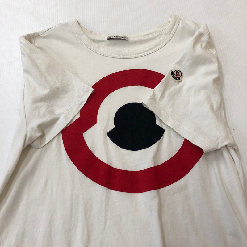 【中古品】【メンズ】 MONCLER モンクレール MAGLIA T-SHIRT C10918020350-82565 マグリア Tシャツ 半袖 トップス 141-250212-kk-04-tei サイズ：M カラー：ホワイト 万代Net店