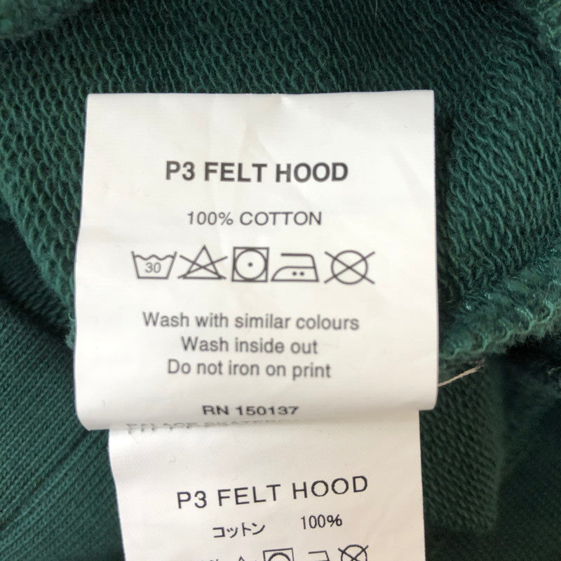 【中古品】【メンズ】 PALACE パレス 23AW P3 FELT HOOD P3 フェルト フード トップス プルオーバーフーディー パーカー 142-250308-kk-07-tei サイズ：L カラー：グリーン 万代Net店