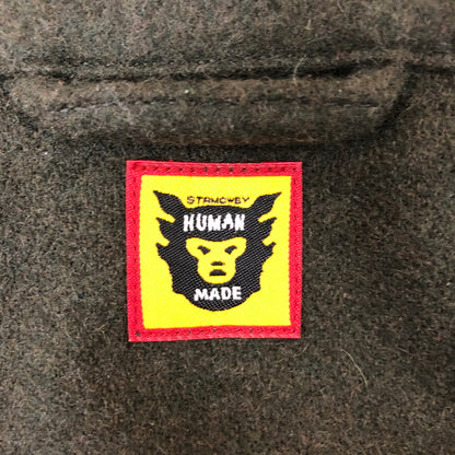 【中古品】【メンズ】  HUMAN MADE ヒューマンメイド 23AW WOOL CPO OVERSHIRT HM26SH008 ウール チーフぺティーオフィサー オーバーシャツ 長袖 トップス 142-250213-kk-19-tei サイズ：L カラー：オリーブ 万代Net店