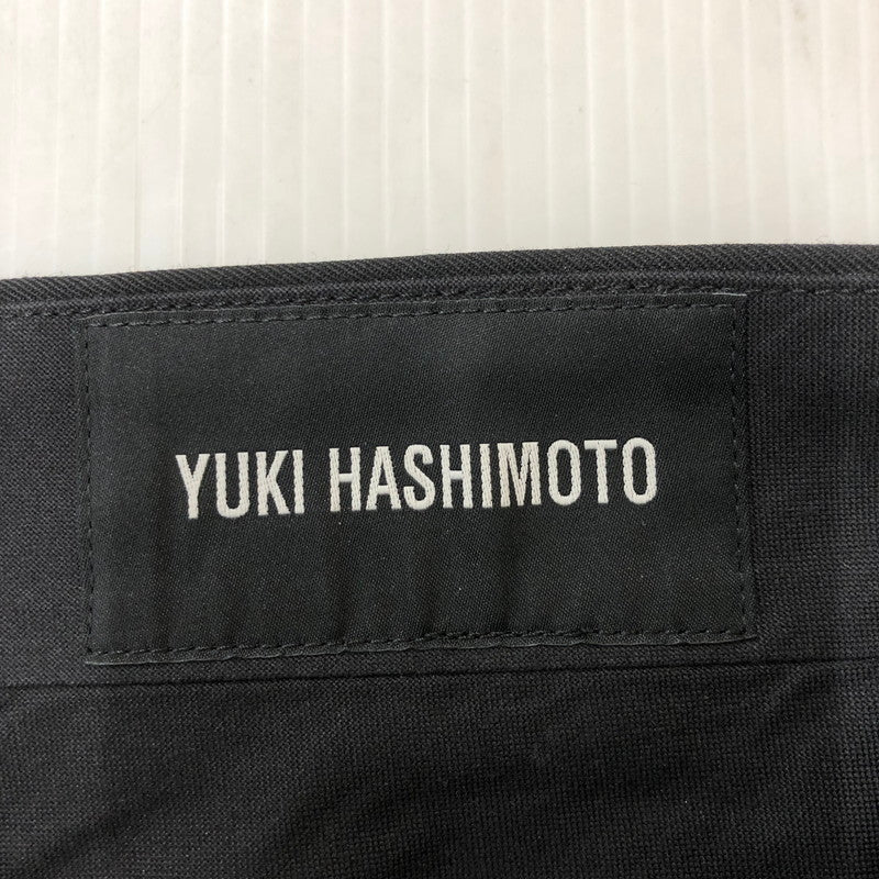 【中古品】【メンズ】  YUKI HASHIMOTO ユーキハシモト YH RAW EDGE TWISTED TROUSERS PT-01-0004R YH ロウエッジ ツイステッド トラウザーズ ボトムス パンツ 151-250212-kk-48-tei サイズ：46 カラー：ブラック 万代Net店