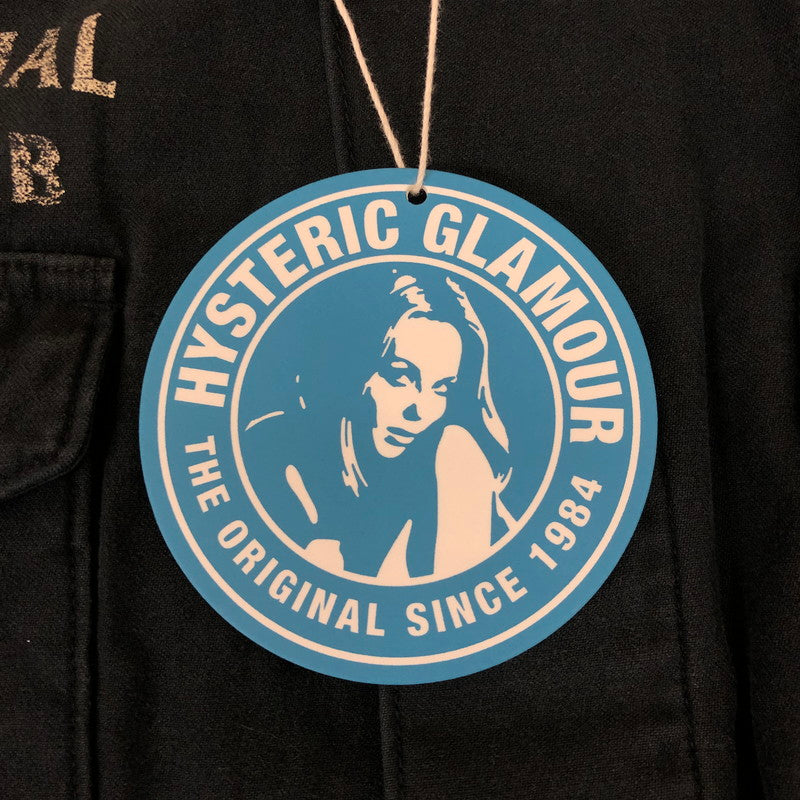 【中古品】【メンズ】 HYSTERIC GLAMOUR ヒステリックグラマー × ANTI SOCIAL SOCIAL CLUB アンチソーシャルソーシャルクラブ 別注 コラボ 20SS MILITARY SHIRT JACKET 02201AH14 ミリタリーシャツジャケット ライトアウター 140-250212-kk-10-tei サイズ：XXL カラー：ブラック 万代Net店