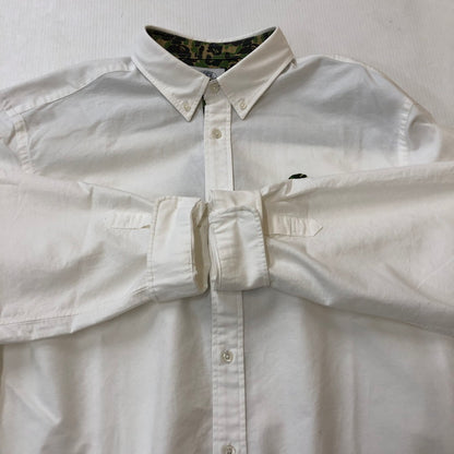 【中古品】【メンズ】 A BATHING APE アベイシングエイプ ABC CAMO ONE POINT RELAXED FIT SHIRT 001SHK801008M ABCカモ ワンポイント リラックスフィットシャツ 長袖 トップス 142-250212-kk-13-tei サイズ：XL カラー：ホワイト 万代Net店