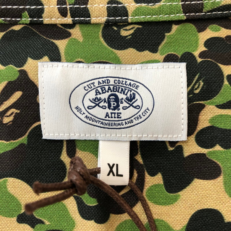 【中古品】【メンズ】 A BATHING APE アベイシングエイプ ABC CAMO ONE POINT RELAXED FIT SHIRT 001SHK801008M ABCカモ ワンポイント リラックスフィットシャツ 長袖 トップス 142-250212-kk-13-tei サイズ：XL カラー：ホワイト 万代Net店