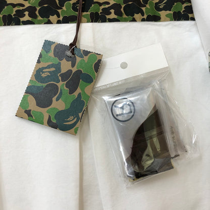 【中古品】【メンズ】 A BATHING APE アベイシングエイプ ABC CAMO ONE POINT RELAXED FIT SHIRT 001SHK801008M ABCカモ ワンポイント リラックスフィットシャツ 長袖 トップス 142-250212-kk-13-tei サイズ：XL カラー：ホワイト 万代Net店