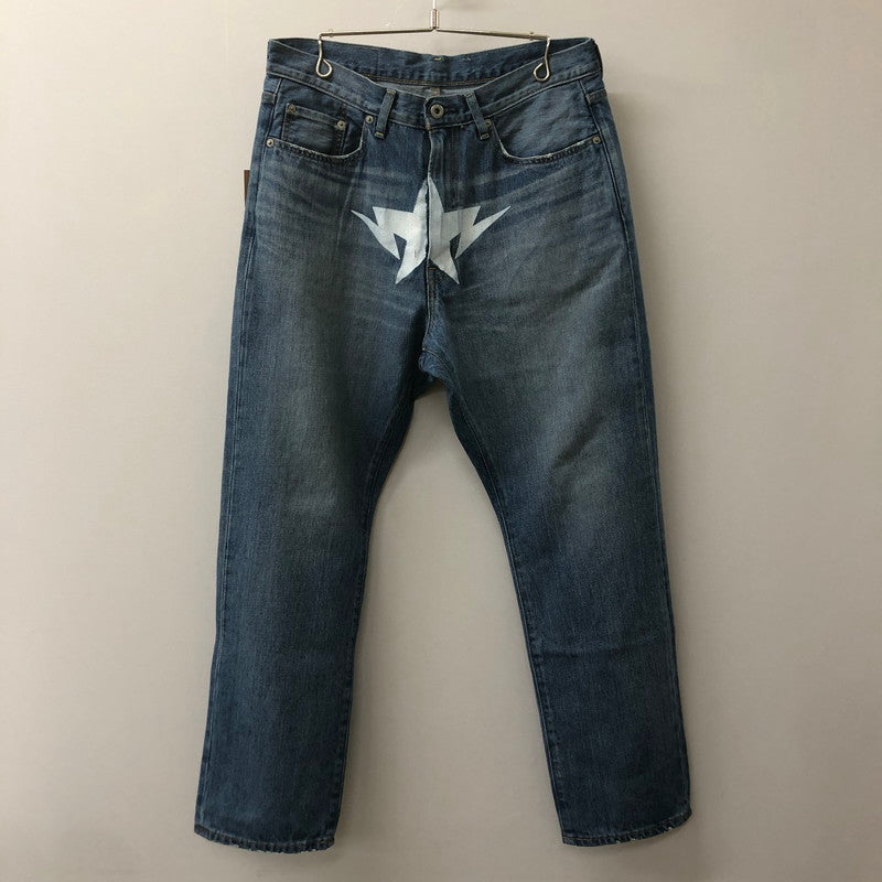 【中古品】【メンズ】 A BATHING APE アベイシングエイプ TWIN STA RELAXED FIT 13 OZ DENIM PANTS 001DPK801003M ツインスタ リラックスドフィット 13オンス デニムパンツ ボトムス 153-250212-kk-53-tei サイズ：L カラー：ライトインディゴ 万代Net店