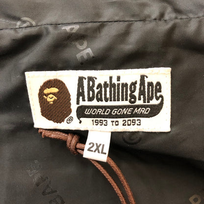 【中古美品】【メンズ】 A BATHING APE アベイシングエイプ LAMINATED CAMO SNOWBOARD JACKET 001LJK801001M ラミネーテッドカモ スノーボードジャケット ライトアウター 142-250212-kk-16-tei サイズ：2XL カラー：ブラック 万代Net店