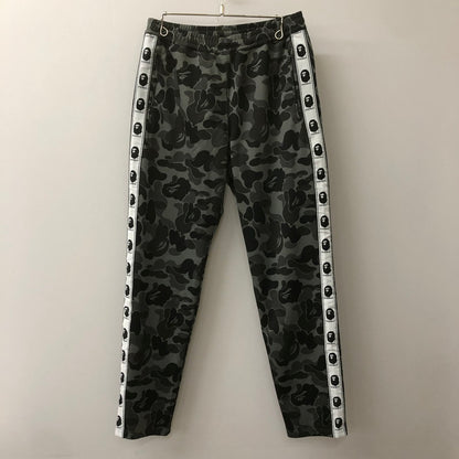 【中古品】【メンズ】 A BATHING APE アベイシングエイプ ABC CAMO JERSEY PANTS 001PTJ201007M ABCカモ ジャージーパンツ ボトムス 153-250212-kk-52-tei サイズ：XL カラー：ブラック 万代Net店