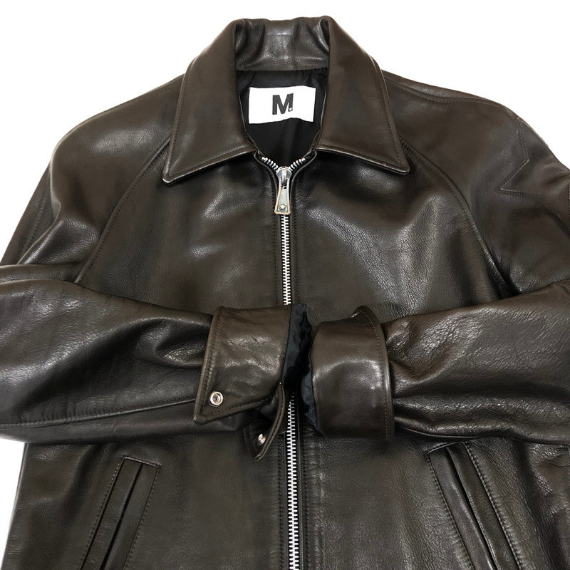 【中古品】【メンズ】  M エム STAR COW LEATHER JACKET スター カウレザージャケット アウター ライダースジャケット 145-250212-kk-28-tei サイズ：M カラー：ブラウン 万代Net店