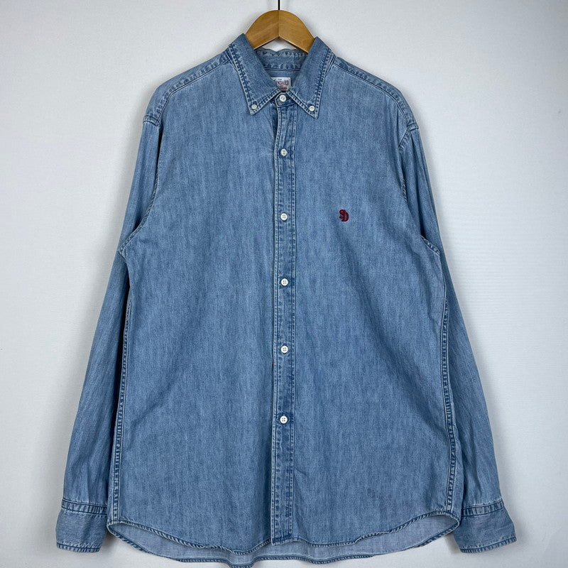 【中古品】【メンズ】 SD DENIM BUTTON－DOWN SHIRT VINTAGE WASH SHIRT SDデニム ボタンダウン シャツ ヴィンテージウォッシュ シャツ 長袖 トップス 145-251229-yo-07-fuzh サイズ：L カラー：インディゴ 万代Net店