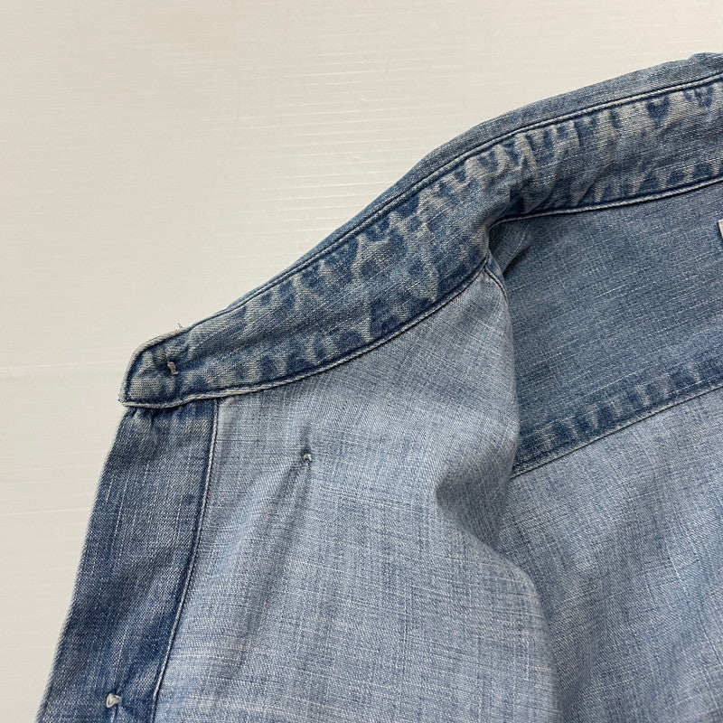 【中古品】【メンズ】 SD DENIM BUTTON－DOWN SHIRT VINTAGE WASH SHIRT SDデニム ボタンダウン シャツ ヴィンテージウォッシュ シャツ 長袖 トップス 145-251229-yo-07-fuzh サイズ：L カラー：インディゴ 万代Net店