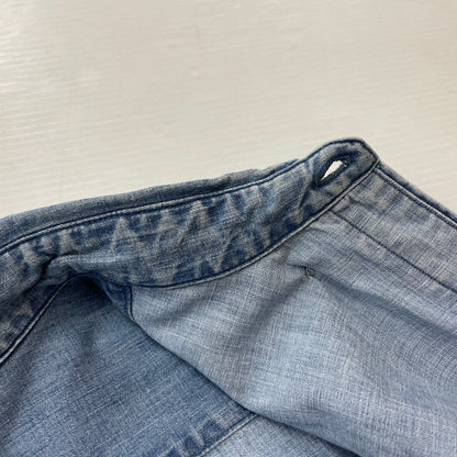 【中古品】【メンズ】 SD DENIM BUTTON－DOWN SHIRT VINTAGE WASH SHIRT SDデニム ボタンダウン シャツ ヴィンテージウォッシュ シャツ 長袖 トップス 145-251229-yo-07-fuzh サイズ：L カラー：インディゴ 万代Net店