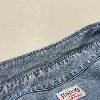 【中古品】【メンズ】 SD DENIM BUTTON－DOWN SHIRT VINTAGE WASH SHIRT SDデニム ボタンダウン シャツ ヴィンテージウォッシュ シャツ 長袖 トップス 145-251229-yo-07-fuzh サイズ：L カラー：インディゴ 万代Net店