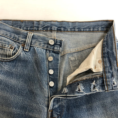 【現状渡し品】【メンズ】 Levi's リーバイス 80's 501 DENIM PANTS VINTAGE 1501-0117 80年代 デニムパンツ ボトムス ジーンズ ボタン裏524 ヴィンテージ 156-251118-ts-18-tei サイズ：w31 カラー：インディゴ 万代Net店