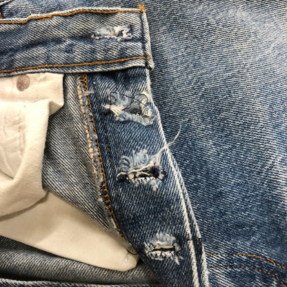 【現状渡し品】【メンズ】 Levi's リーバイス 80's 501 DENIM PANTS VINTAGE 1501-0117 80年代 デニムパンツ ボトムス ジーンズ ボタン裏524 ヴィンテージ 156-251118-ts-18-tei サイズ：w31 カラー：インディゴ 万代Net店