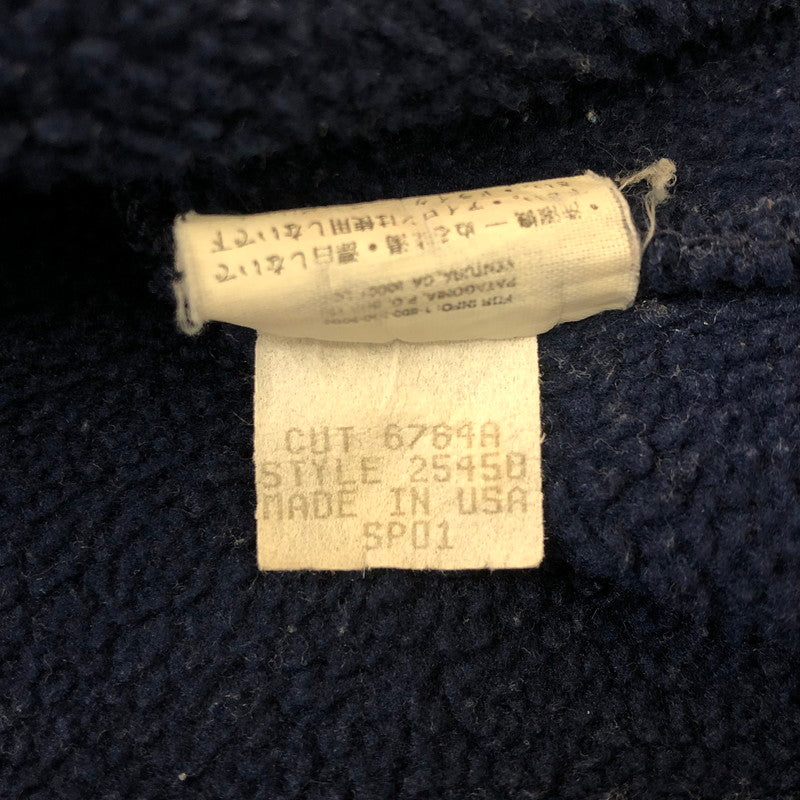 【現状渡し品】【メンズ】 patagonia パタゴニア SYNCHILLA SNAP-T PULLOVER 25450 F5 シンチラスナップT プルオーバー ライトアウター フリースジャケット 144-250212-kk-18-tei サイズ：M カラー：ネイビー 万代Net店