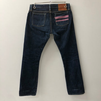 【中古品】【レディース】  MOMOTARO JEANS 桃太郎ジーンズ 出陣レディース・ローライズタイトストレート 7003SP ボトムス デニムパンツ 156-250221-kk-24-tei サイズ：28 カラー：インディゴ 万代Net店