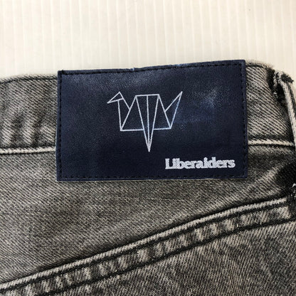 【中古品】【メンズ】  Liberaiders リべレイダース LR LOOSE FIT DENIM PANTS 707062401 LR ルーズフィット デニムパンツ ボトムス 151-250212-kk-51-tei サイズ：M カラー：ブラック 万代Net店