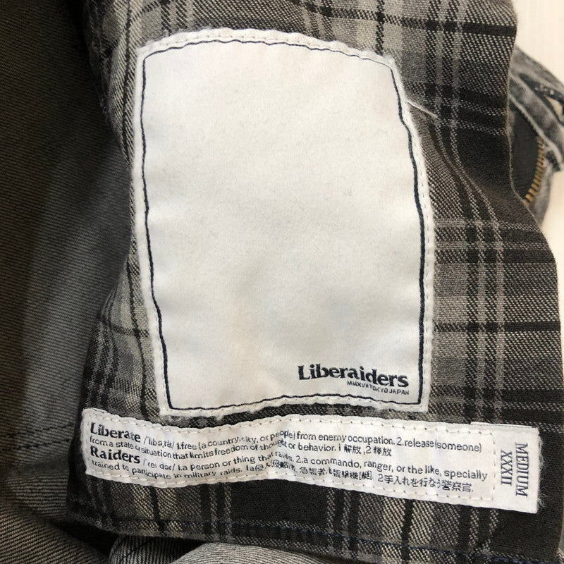 【中古品】【メンズ】  Liberaiders リべレイダース LR LOOSE FIT DENIM PANTS 707062401 LR ルーズフィット デニムパンツ ボトムス 151-250212-kk-51-tei サイズ：M カラー：ブラック 万代Net店