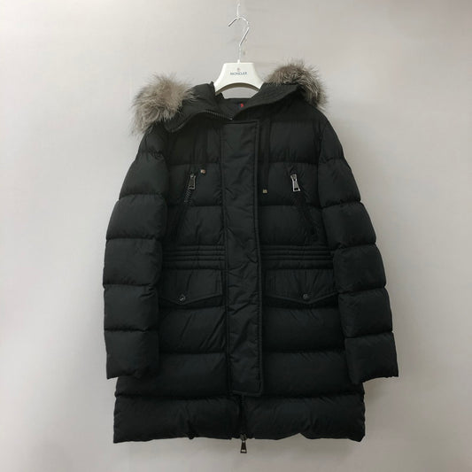 【中古美品】【レディース】 MONCLER モンクレール APHROTI GIUBBOTTO H20931B51002-C0059 アフロティ ファー ダウンコート アウター ダウンジャケット 2021年製 168-250213-kk-23-tei サイズ：1 カラー：ブラック 万代Net店