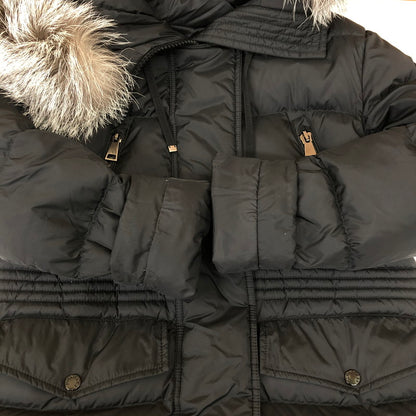 【中古美品】【レディース】 MONCLER モンクレール APHROTI GIUBBOTTO H20931B51002-C0059 アフロティ ファー ダウンコート アウター ダウンジャケット 2021年製 168-250213-kk-23-tei サイズ：1 カラー：ブラック 万代Net店