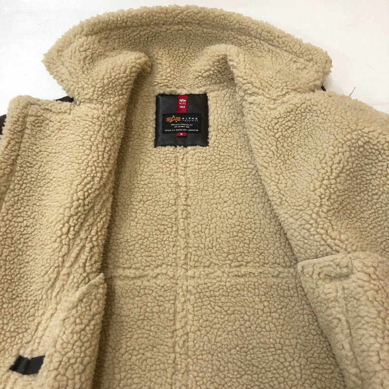 【中古品】【レディース】  ALPHA INDUSTRIES アルファインダストリーズ FAKE MOUTON JACKET TA7132 フェイク ムートンジャケット アウター 145-250306-kk-37-tei サイズ：M カラー：ブラウン 万代Net店