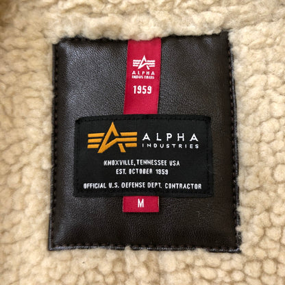 【中古品】【レディース】  ALPHA INDUSTRIES アルファインダストリーズ FAKE MOUTON JACKET TA7132 フェイク ムートンジャケット アウター 145-250306-kk-37-tei サイズ：M カラー：ブラウン 万代Net店