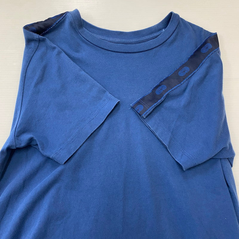 【中古品】【メンズ】 COACH コーチ SIGNATURE TAPE TEE C5234 シグネチャー テープ Tシャツ 半袖 トップス 141-250417-kk-09-tei サイズ：XS カラー：ブルー 万代Net店