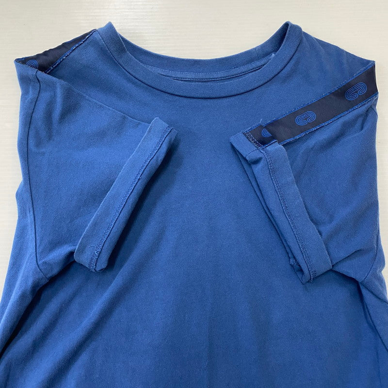 【中古品】【メンズ】 COACH コーチ SIGNATURE TAPE TEE C5234 シグネチャー テープ Tシャツ 半袖 トップス 141-250417-kk-09-tei サイズ：XS カラー：ブルー 万代Net店