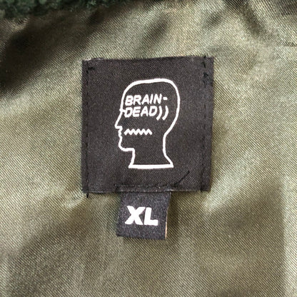 【中古品】【メンズ】  BRAIN DEAD ブレインデッド CORD GOOSE JACKET コードグースジャケット アウター 142-250212-kk-39-tei サイズ：XL カラー：グリーン 万代Net店